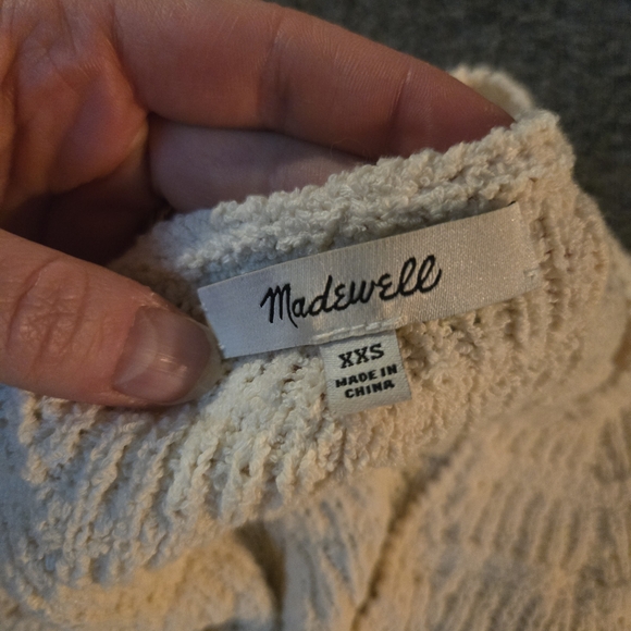 Madewell Textured Sweater Tank Top Cream - Picture 2 of 5
